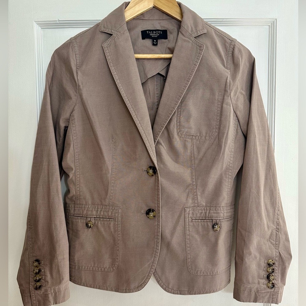 Talbots Tan Utility Jacket